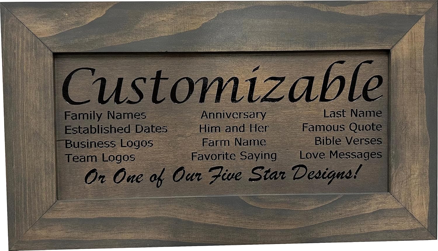 Bellewood Designs Customizable Gun Cabinet Wall Decoration - Personalized Gun Safe To Securely Store Your Gun In Plain Sight