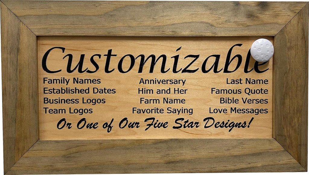 Bellewood Designs Customizable Gun Cabinet Wall Decoration - Personalized Gun Safe To Securely Store Your Gun In Plain Sight