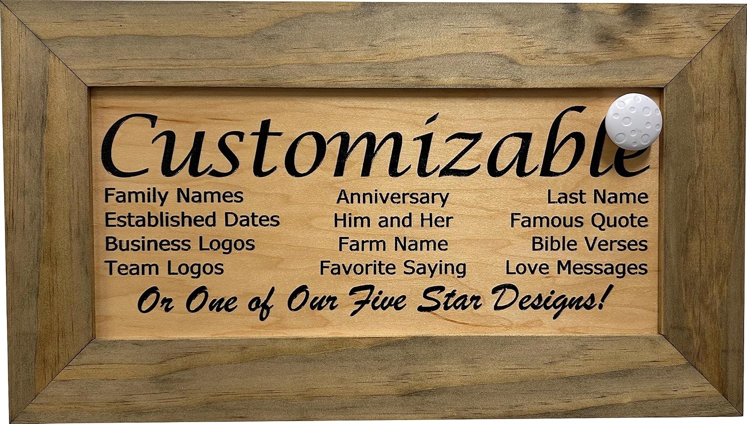 Bellewood Designs Customizable Gun Cabinet Wall Decoration - Personalized Gun Safe To Securely Store Your Gun In Plain Sight