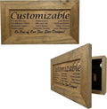 Bellewood Designs Customizable Gun Cabinet Wall Decoration - Personalized Gun Safe To Securely Store Your Gun In Plain Sight