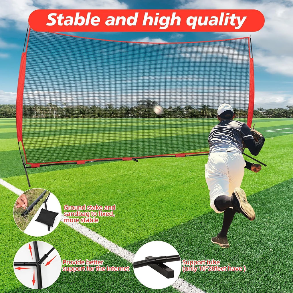 7x7ft /10x16ft /10x20ft Portable Stable Backstop Net172