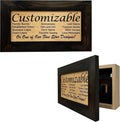 Bellewood Designs Customizable Gun Cabinet Wall Decoration - Personalized Gun Safe To Securely Store Your Gun In Plain Sight
