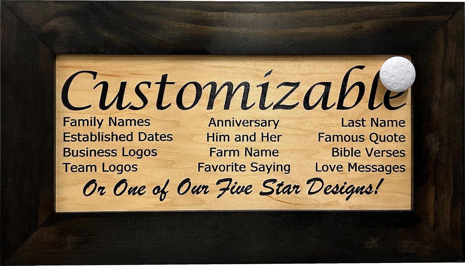 Bellewood Designs Customizable Gun Cabinet Wall Decoration - Personalized Gun Safe To Securely Store Your Gun In Plain Sight