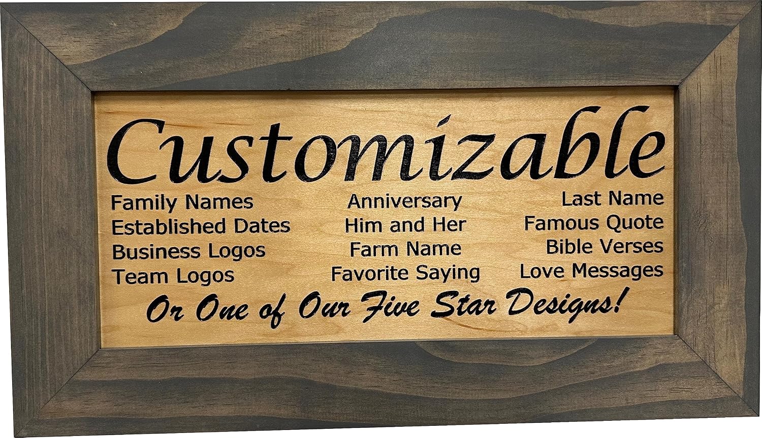 Bellewood Designs Customizable Gun Cabinet Wall Decoration - Personalized Gun Safe To Securely Store Your Gun In Plain Sight