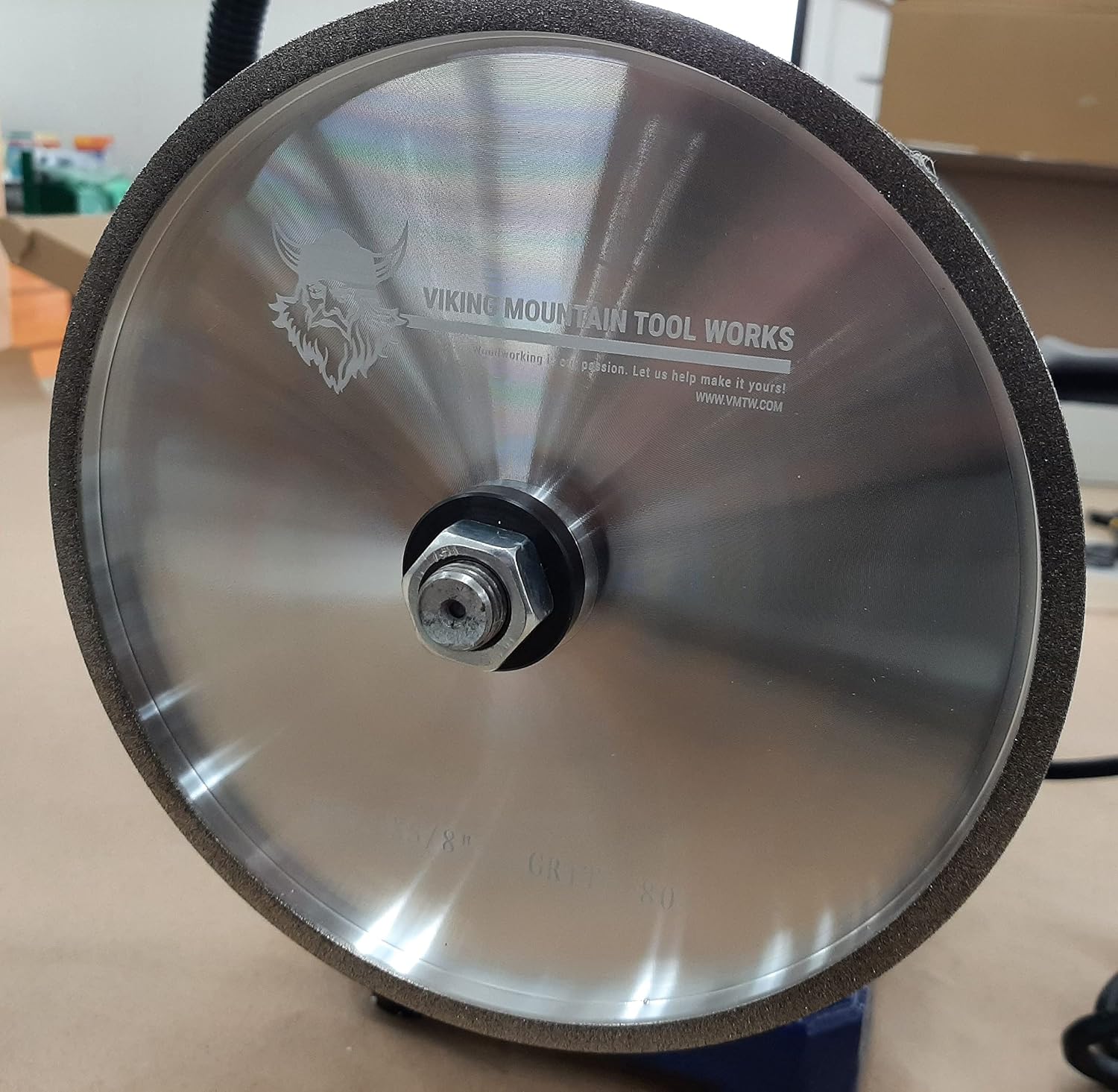 VMTW 8X1 inch CBN Grinding Wheel Set 80 Grit & 180 Grit High Speed Steel Tools