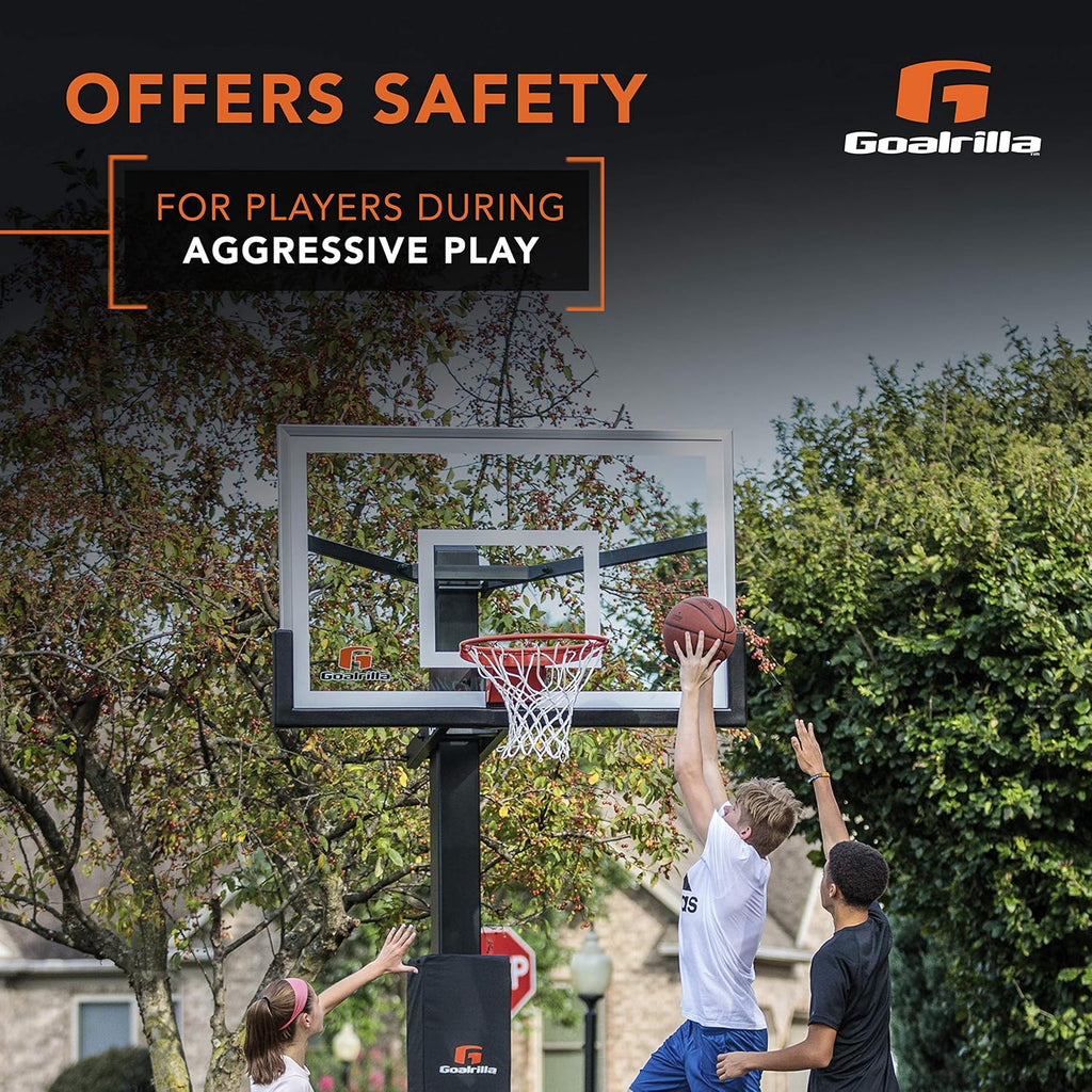 Goalrilla Deluxe Weatherproof Basketball Pole Pad for Ultimate Protection and Player Safety, Black