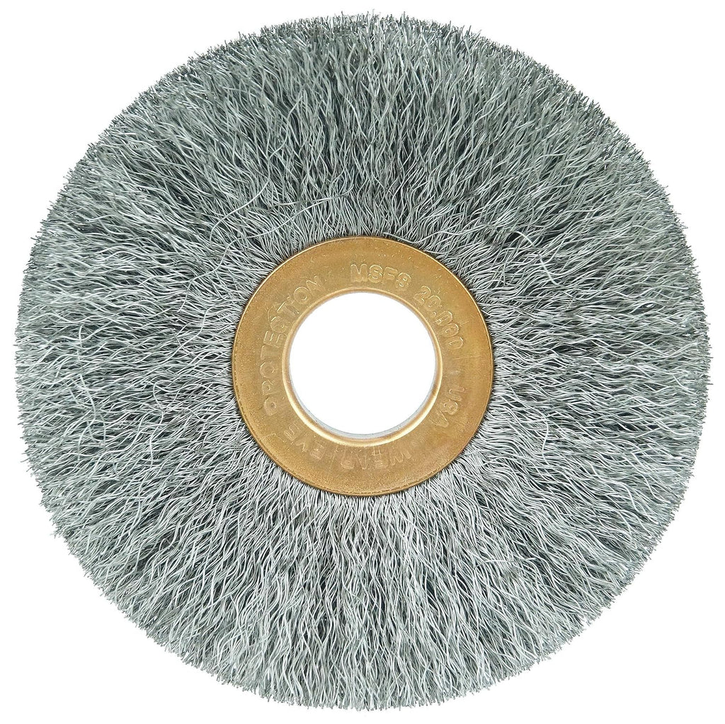 Weiler 99551 3' Crimped Wire Wheel, .003' Steel Fill, 1/2' Arbor Hole, Made in the USA (Pack of 10)