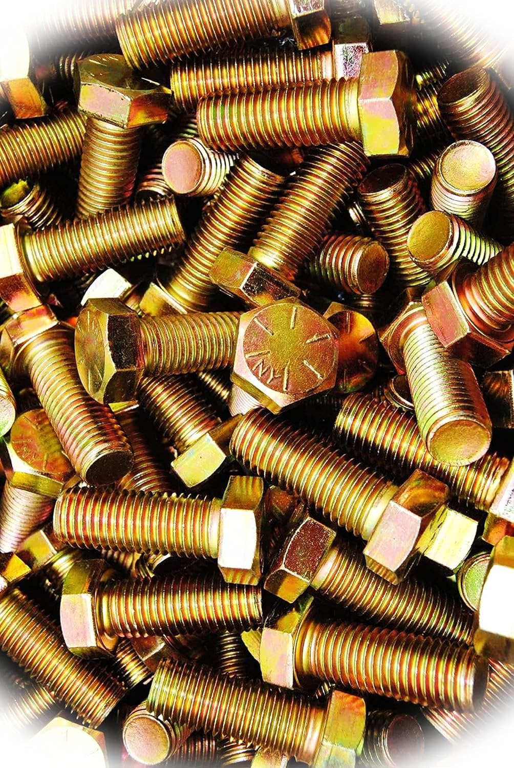 New Pack of (20) Hex Head 3/4-10 x 2' Grade 8 Bolts Yellow Zinc Cap Screws Multi-Purpose Comprehensive Hardware Fastener Assortment Kit MoPNEM03212