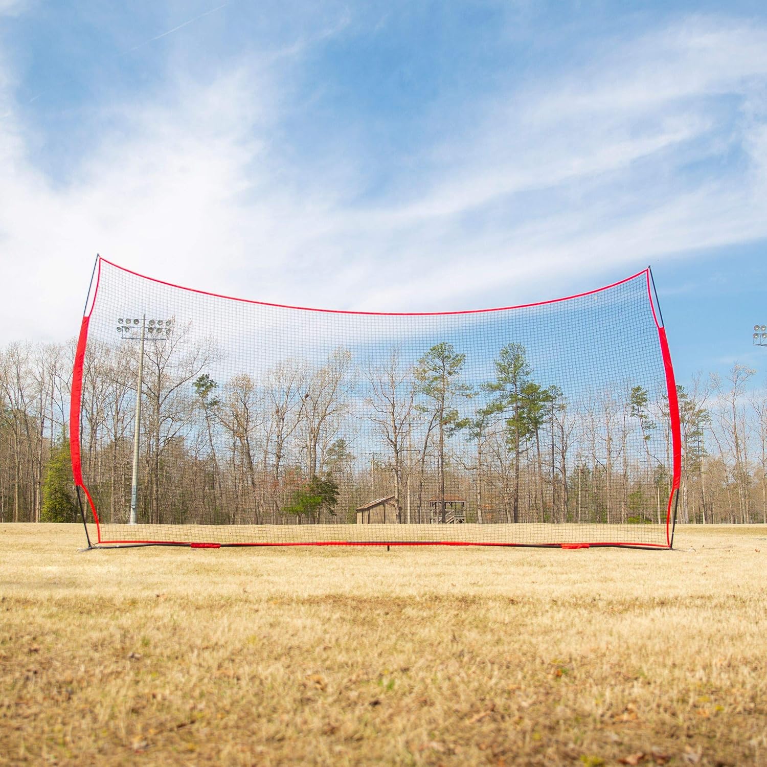 20x10 Lacrosse Backstop – Heavy Duty Lacrosse Backstop Netting, 200 Sq Ft Ball Stop Net for Backyard | Baseball, Soccer, Softball, Basketball, Hockey & Multi-Sport Training | Easy Setup, Portable