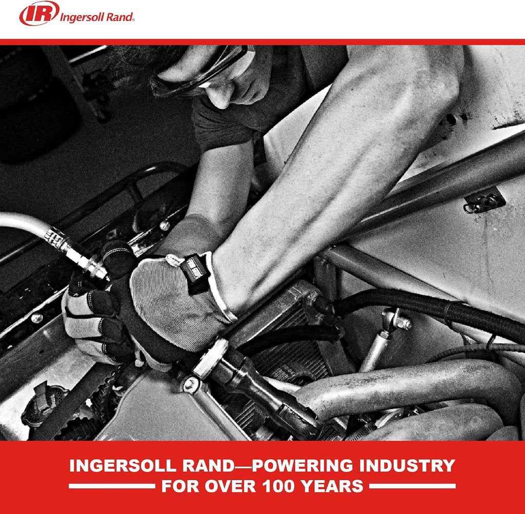 Ingersoll Rand 36QMAX 1/2 Air Impact Wrench, Quiet Technology, Torque Output Up to 640 ft lbs, Ultra Compact, Lightweight 2.4 lbs, Max Control, Gray