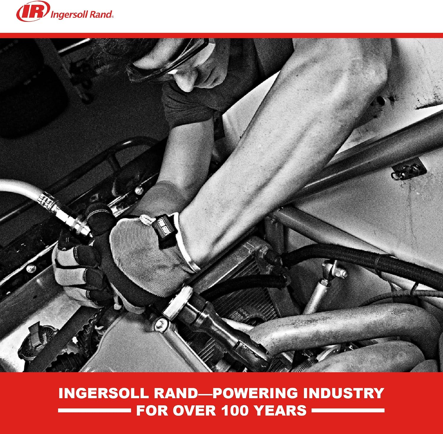 Ingersoll Rand 36QMAX 1/2 Air Impact Wrench, Quiet Technology, Torque Output Up to 640 ft lbs, Ultra Compact, Lightweight 2.4 lbs, Max Control, Gray