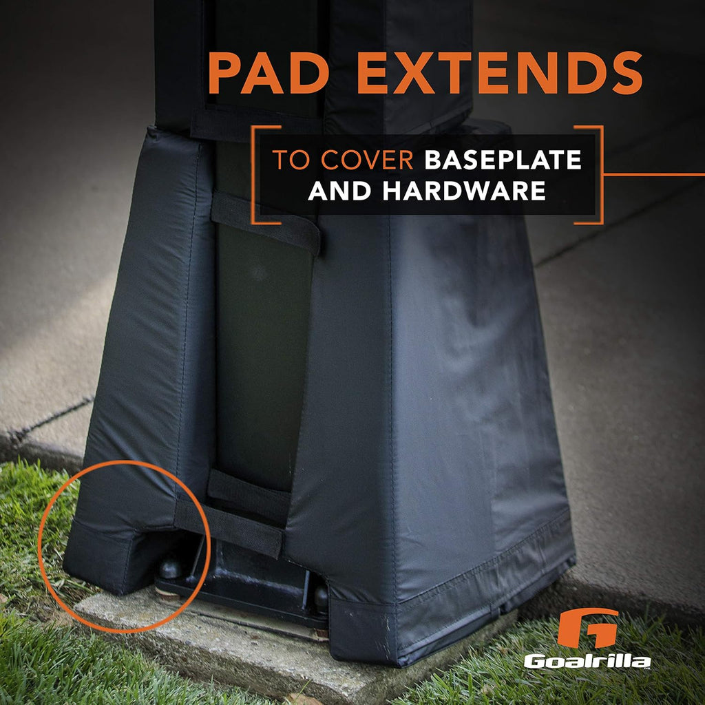 Goalrilla Deluxe Weatherproof Basketball Pole Pad for Ultimate Protection and Player Safety, Black