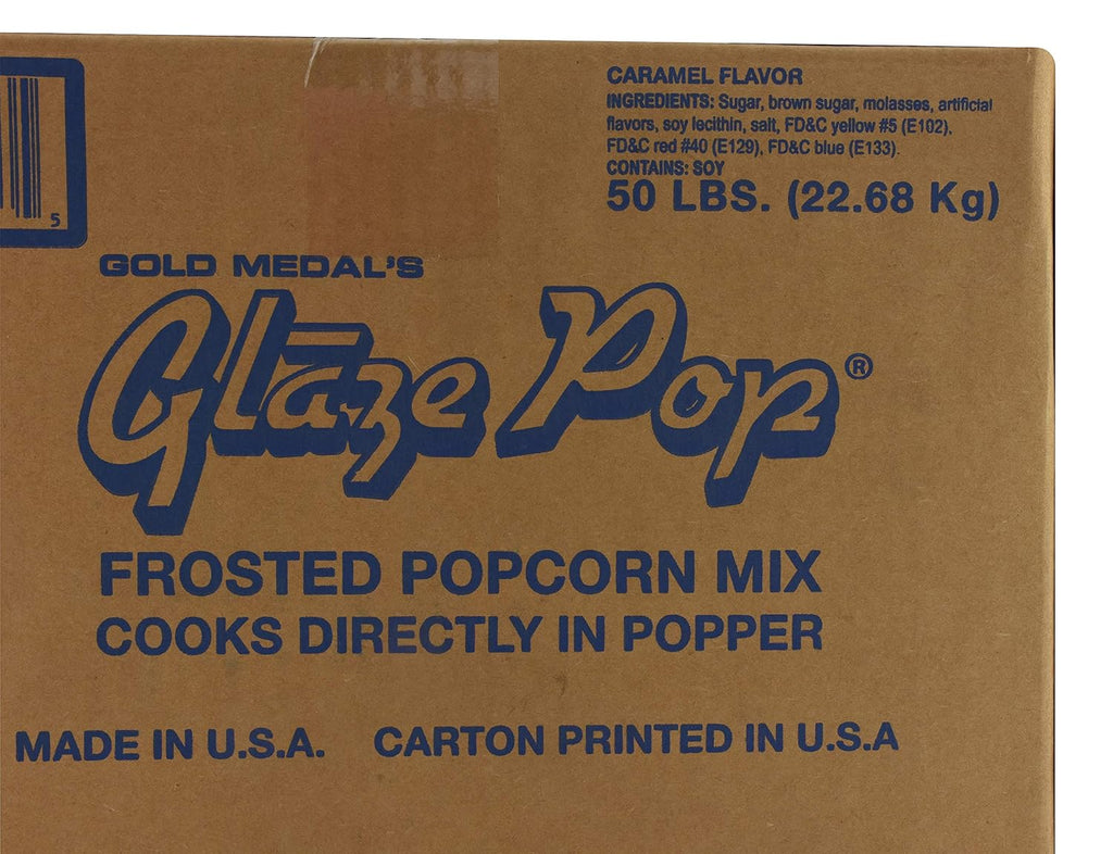 Gold Medal Caramel Glaze Pop Frosted Popcorn Mix, 50lb
