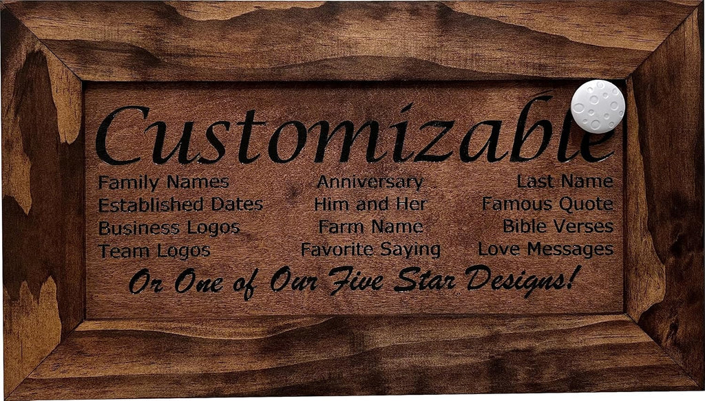 Bellewood Designs Customizable Gun Cabinet Wall Decoration - Personalized Gun Safe To Securely Store Your Gun In Plain Sight