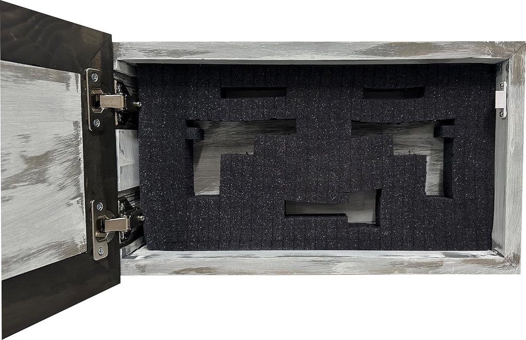 Bellewood Designs Customizable Gun Cabinet Wall Decoration - Personalized Gun Safe To Securely Store Your Gun In Plain Sight