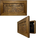 Bellewood Designs Customizable Gun Cabinet Wall Decoration - Personalized Gun Safe To Securely Store Your Gun In Plain Sight