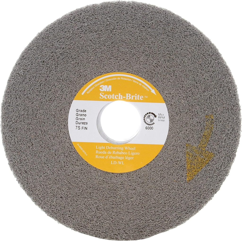 Cubitron Light Deburring Wheel - 6S Fine Grit Silicon Carbide - Metal Deburring, Finishing and Polishing - Convolute Wheel - 6' x 1' x 1'