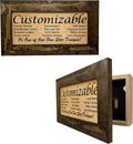 Bellewood Designs Customizable Gun Cabinet Wall Decoration - Personalized Gun Safe To Securely Store Your Gun In Plain Sight