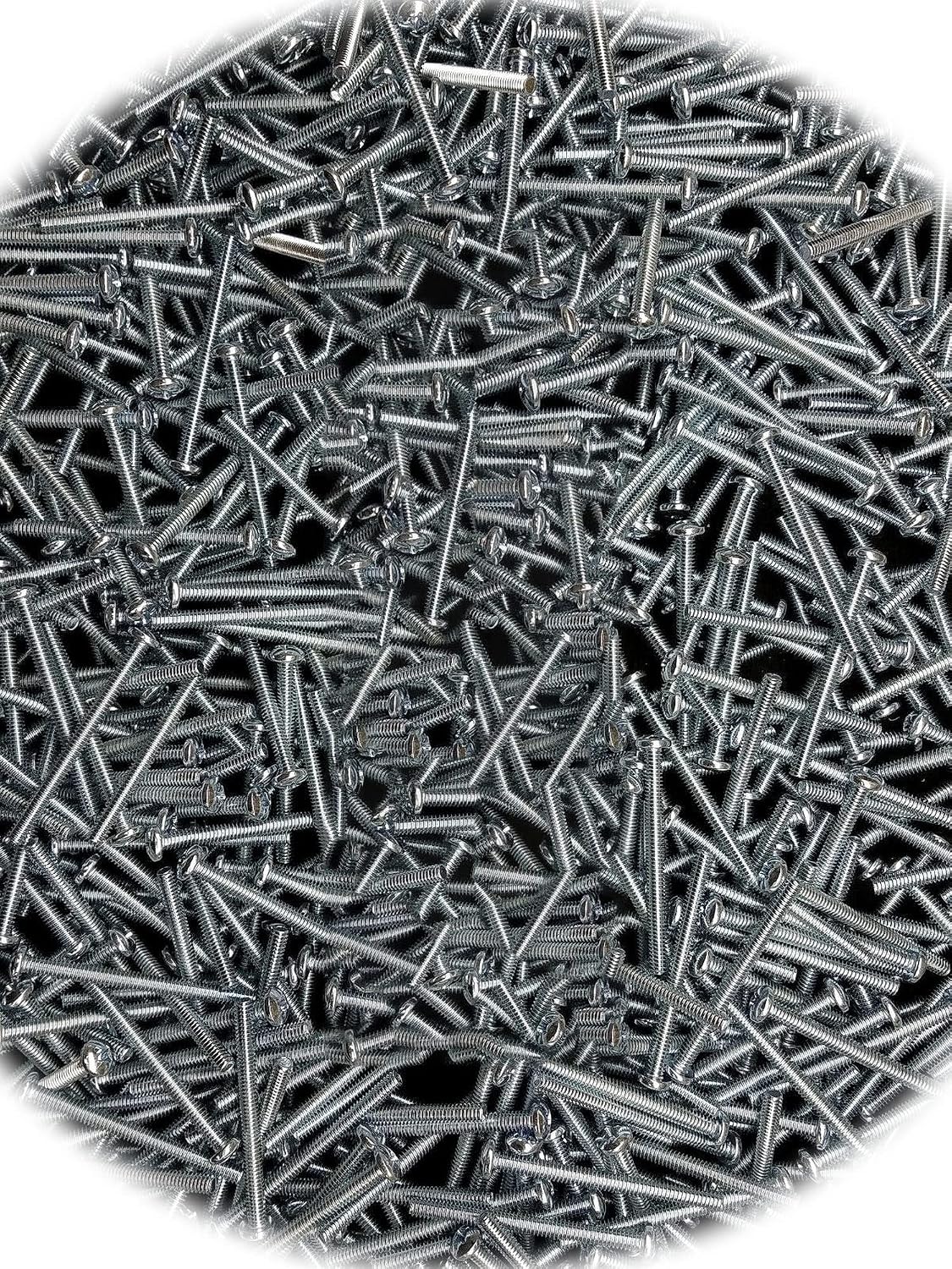 (Qty 150pcs) 1/4-20x3 Phillips Pan Head Machine Screws Zinc 1/4 x 3 Zinc .250 x 3.0 Hardware Fastener Kit Set RV7106S
