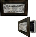 Bellewood Designs Customizable Gun Cabinet Wall Decoration - Personalized Gun Safe To Securely Store Your Gun In Plain Sight