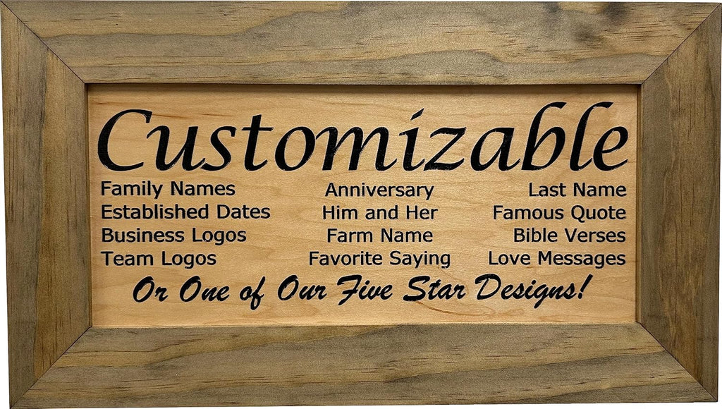 Bellewood Designs Customizable Gun Cabinet Wall Decoration - Personalized Gun Safe To Securely Store Your Gun In Plain Sight