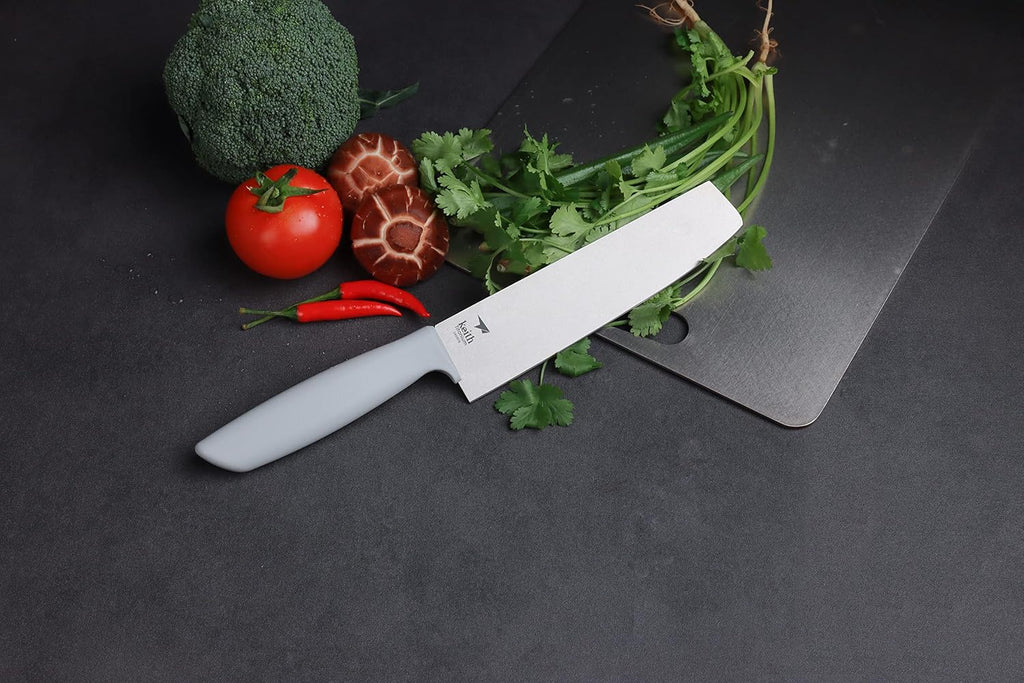 Keith Titanium Ti8743 Ultralight Silver-Titanium-Porcelain Tribrid Kitchen Vegetable Knife
