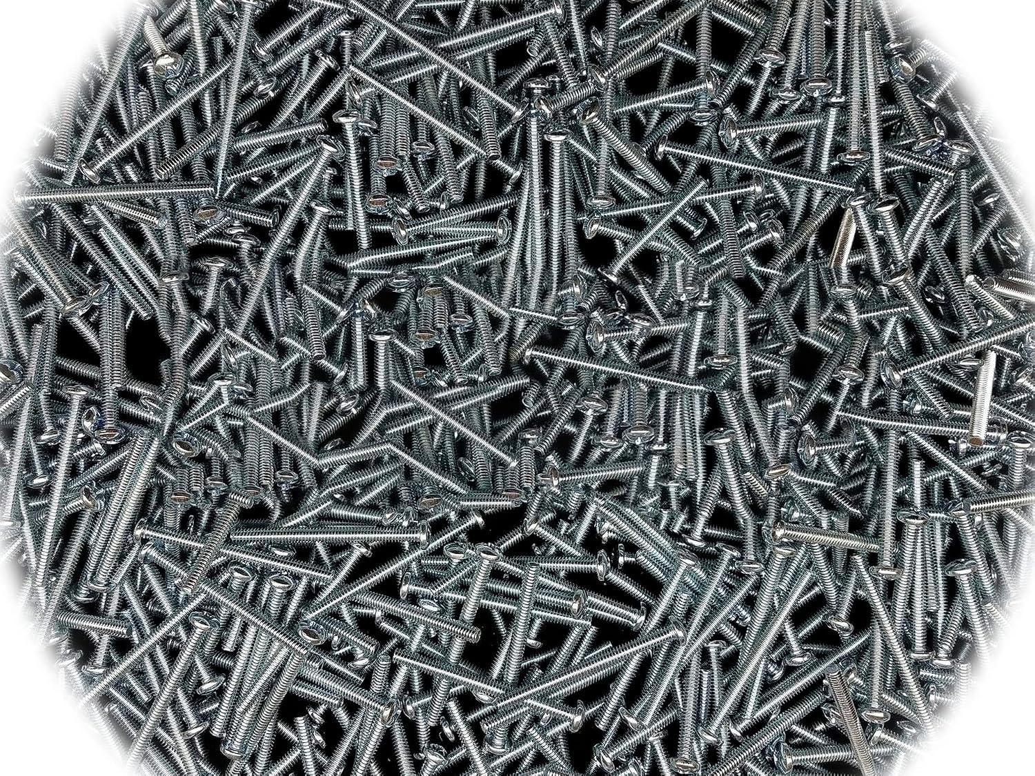 (Qty 150pcs) 1/4-20x3 Phillips Pan Head Machine Screws Zinc 1/4 x 3 Zinc .250 x 3.0 Multi-Purpose Comprehensive Hardware Fastener Assortment Kit Cit02894Riv