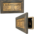 Bellewood Designs Customizable Gun Cabinet Wall Decoration - Personalized Gun Safe To Securely Store Your Gun In Plain Sight