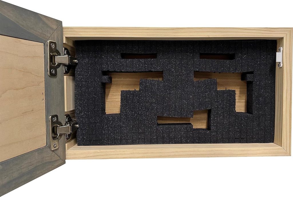 Bellewood Designs Customizable Gun Cabinet Wall Decoration - Personalized Gun Safe To Securely Store Your Gun In Plain Sight
