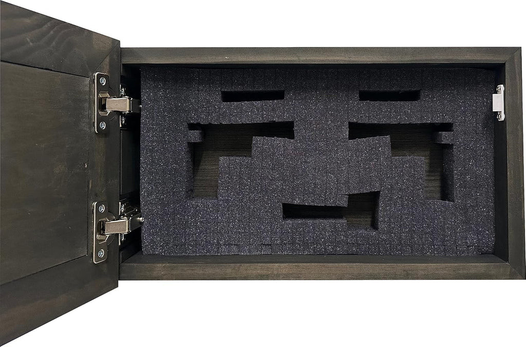 Bellewood Designs Customizable Gun Cabinet Wall Decoration - Personalized Gun Safe To Securely Store Your Gun In Plain Sight