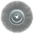 Weiler 01238 10' Narrow Face Crimped Wire Wheel, 0.0104' Steel Fill, 3/4' Arbor Hole, Made in The USA (Pack of 2)