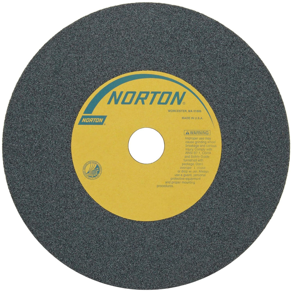 Norton 39C Vitrified Bench and Pedestal Abrasive Wheel, Type 01 Straight, Silicon Carbide, 1-1/4' Arbor, 10' Diameter, 1-1/2' Thickness, 60 Grit (Pack of 1)